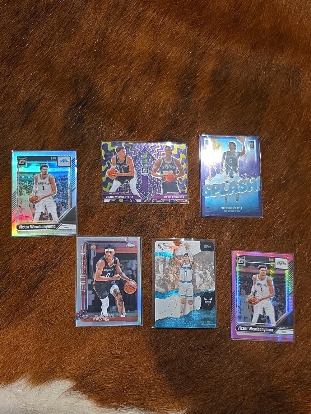 Victor Wembanyama Donruss Optic Holographic Rookie And Other Cards Lot